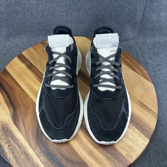 Womens Size 11 Adidas Night Jogger Running Shoes Core Black Reflective CG6253 - Picture 4 of 10